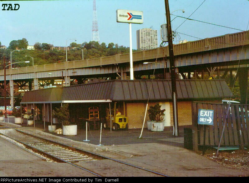 Amtrak River road station, required a reverse move for trains to use. 